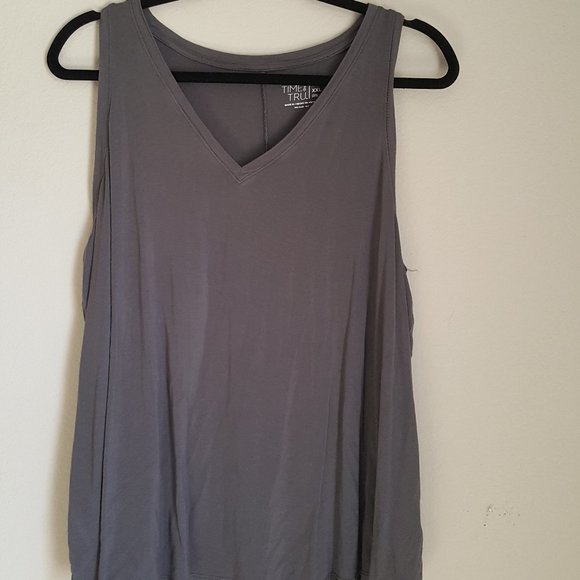 TIME AND TRU Tank Top XXL (20) Gray Workout Wear - Picture 6 of 6